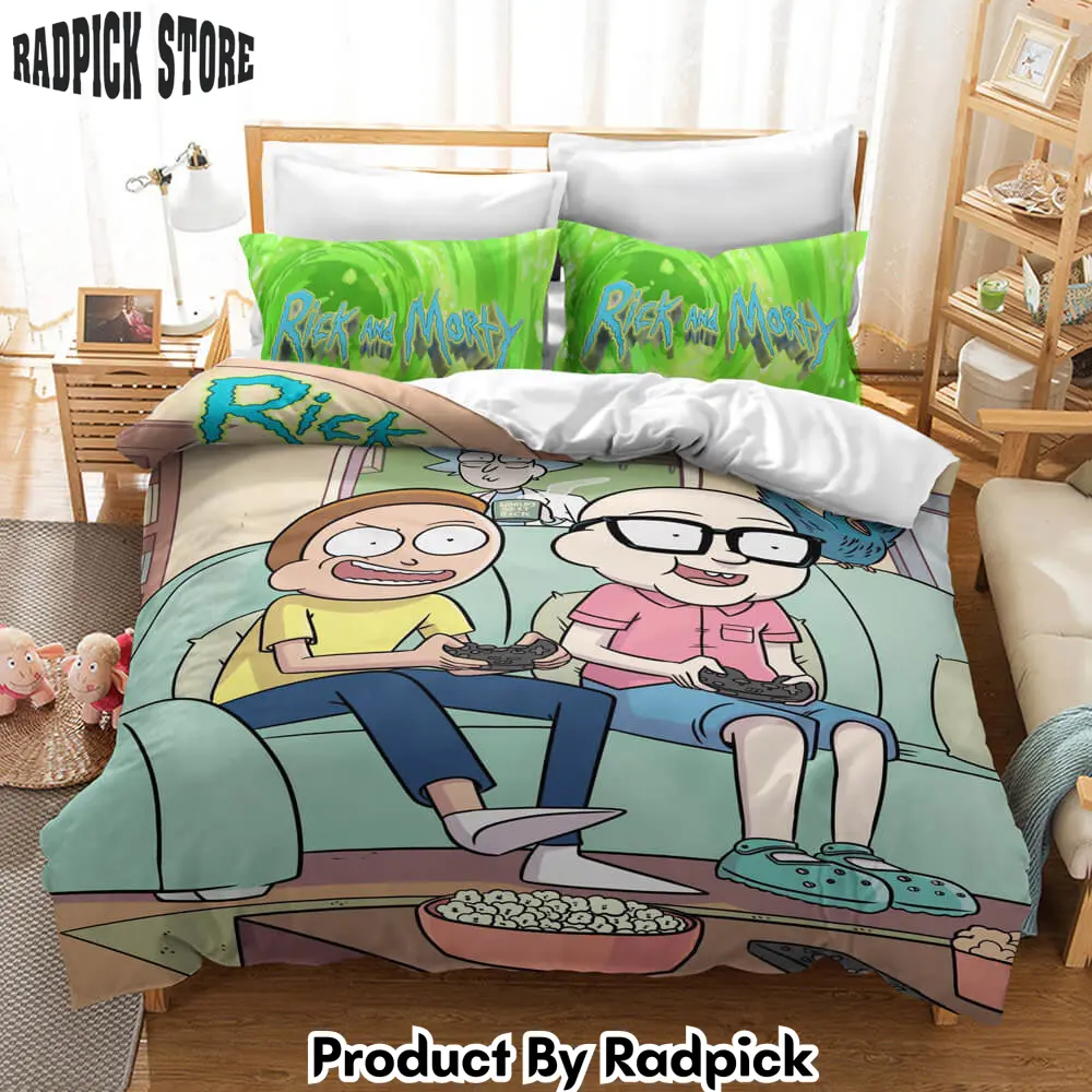 Rick and morty bedding set duvet cover christmas sheets bed sets  rp0423419